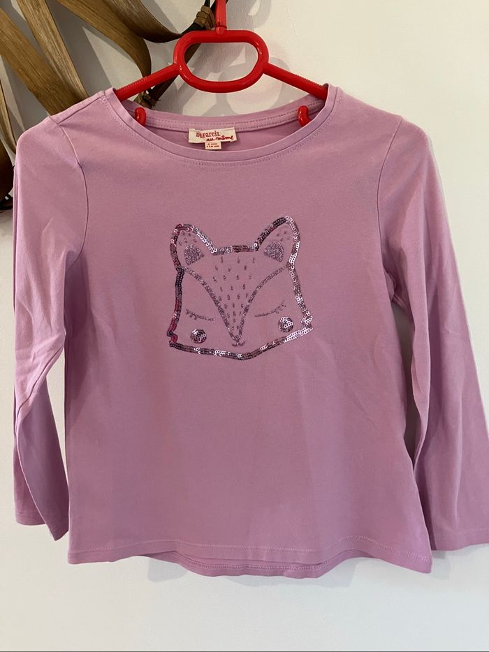 T-shirt manches longues Lilas 6 ans DPAM - photo numéro 2