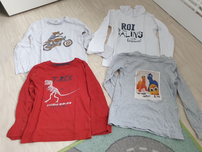 Lot de 4 tee-shirt manches longues