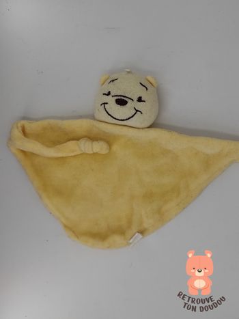 Doudou Plat Triangle Ours Jaune Sun City