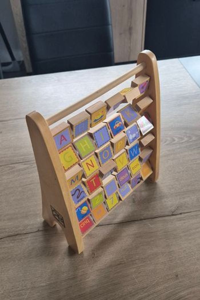 Boulier abécédaire en bois - photo numéro 3