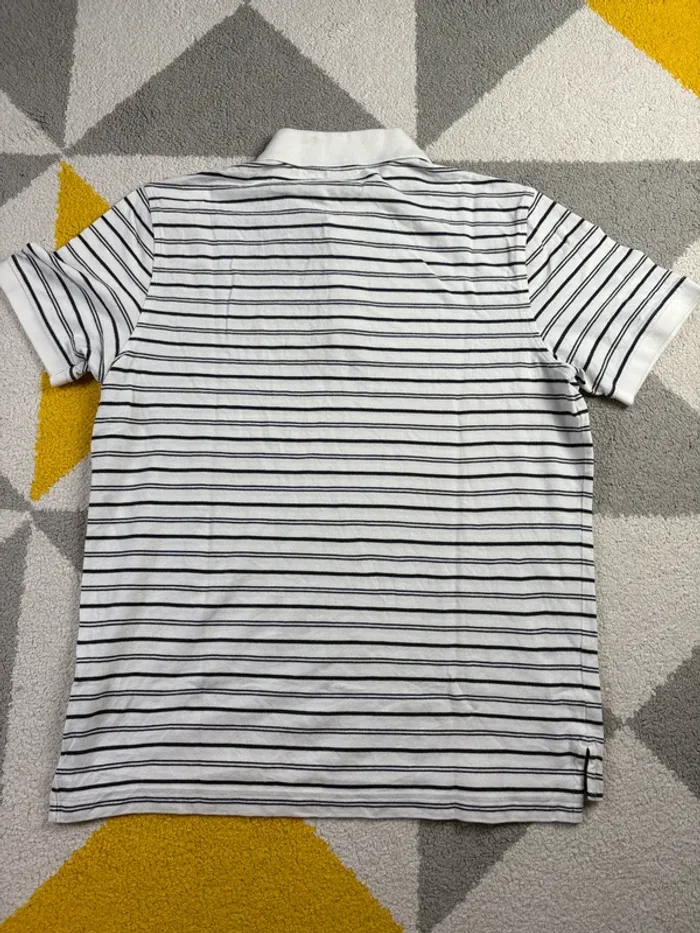 Polo Brooks Brothers | Blanc et bleu marine | Taille M - photo numéro 3