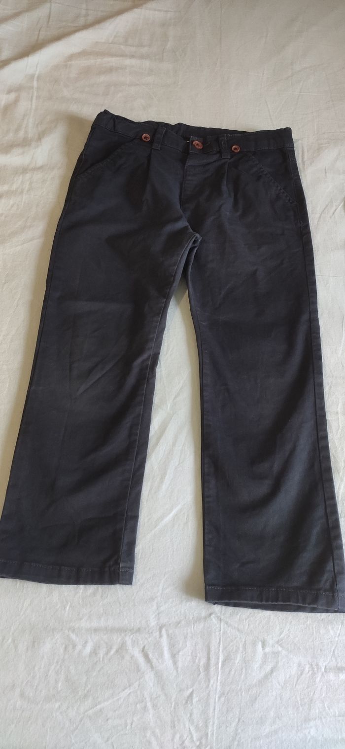 Pantalon avec bretelles garçon 5/6 an, - photo numéro 2