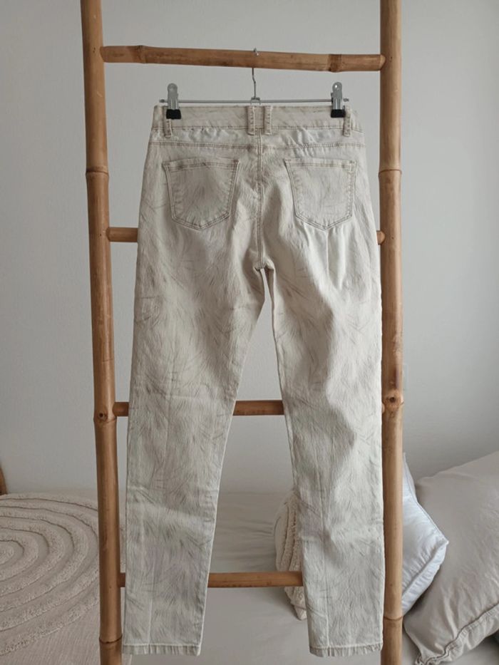 Pantalon beige à motifs Onado taille S - photo numéro 4