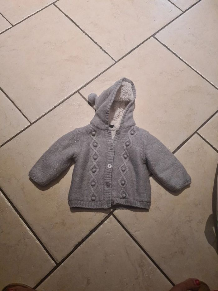 Veste grise 18 mois