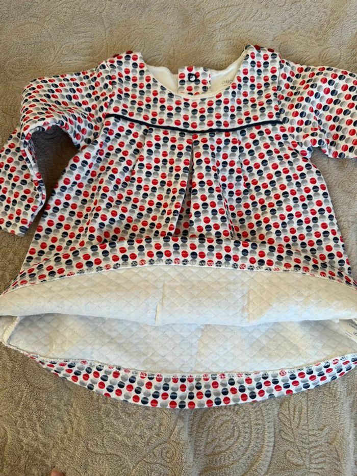 Robe en coton manches longues bébé fille 12 mois Obaïbi - photo numéro 10