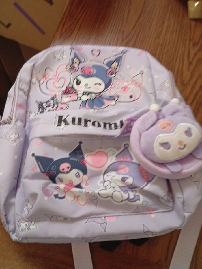 Sac à dos école Kuromi kawaii neuf