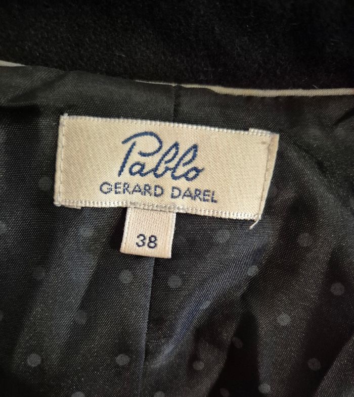 Caban court noir Pablo Gérard Darel en laine vierge Taille 38 M - photo numéro 6