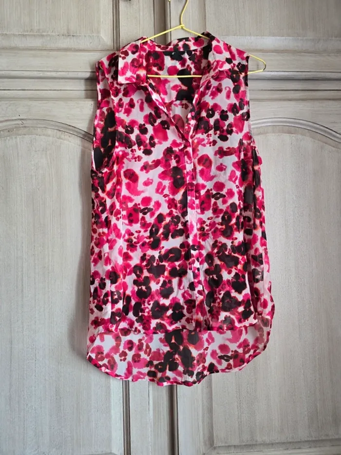 Blouse manches courtes debardeur colorée h&m taille 42