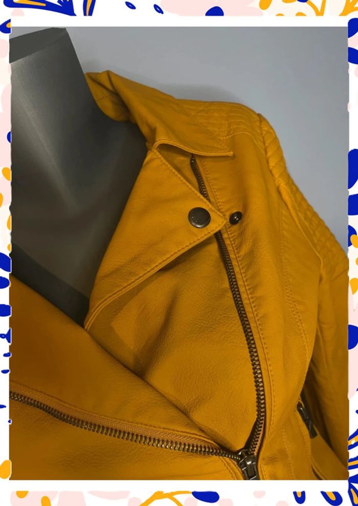 Veste effet cuir moutarde Only – Taille 36 🔥 - photo numéro 4
