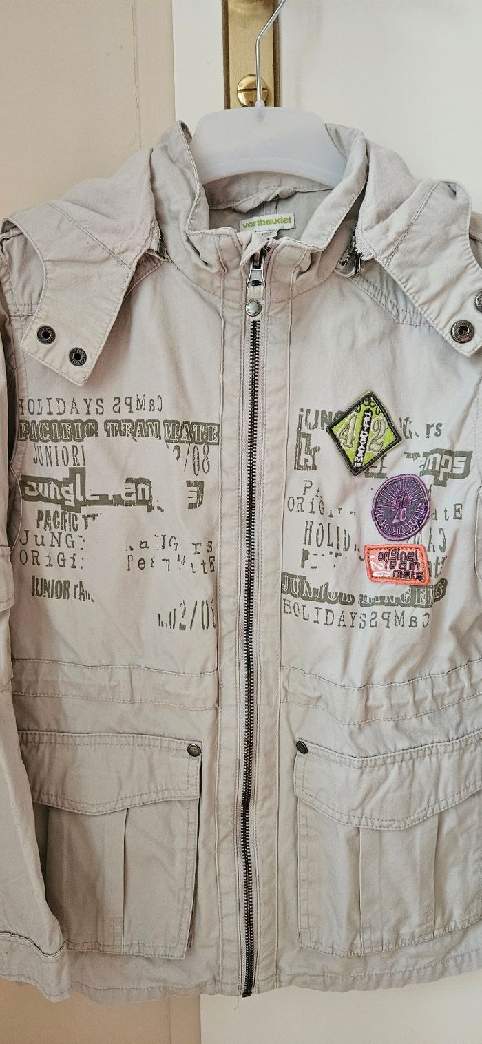 Veste légère Vertbaudet 10 ans beige - photo numéro 3