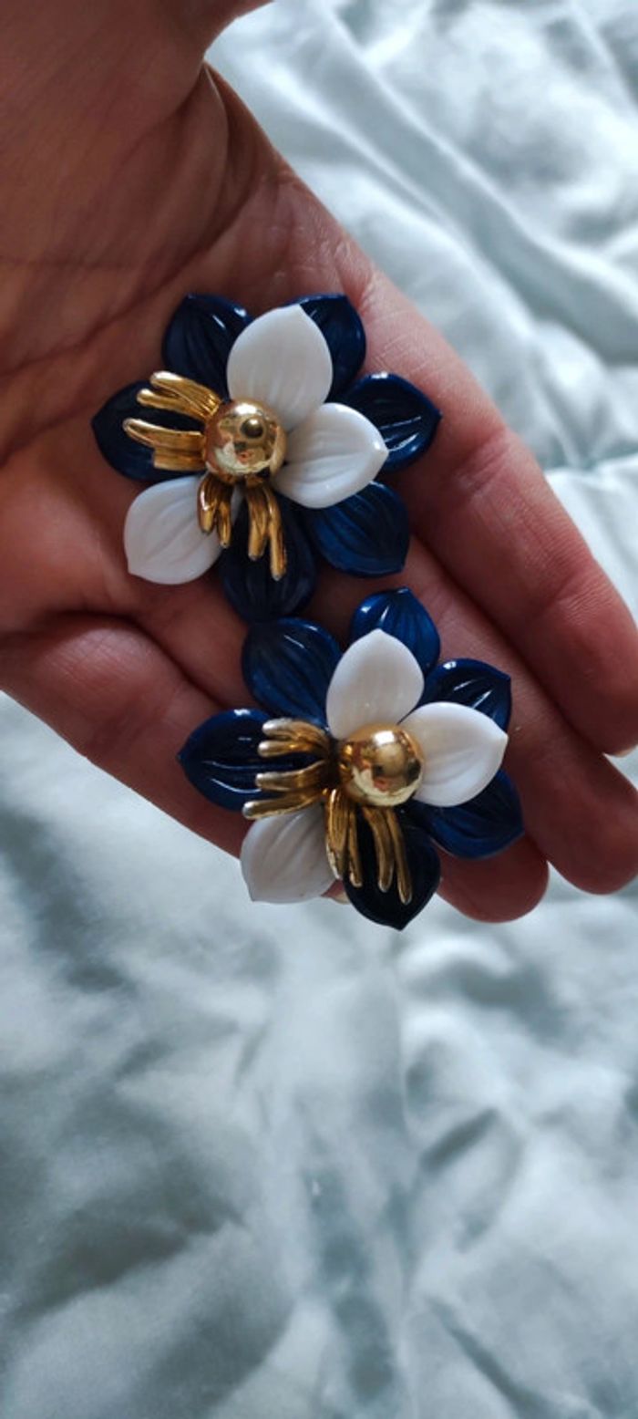 Boucles d'oreilles vintage printemps - photo numéro 4
