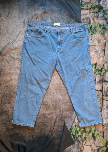 Jean pantacourt bleu classic rigide Asos design
