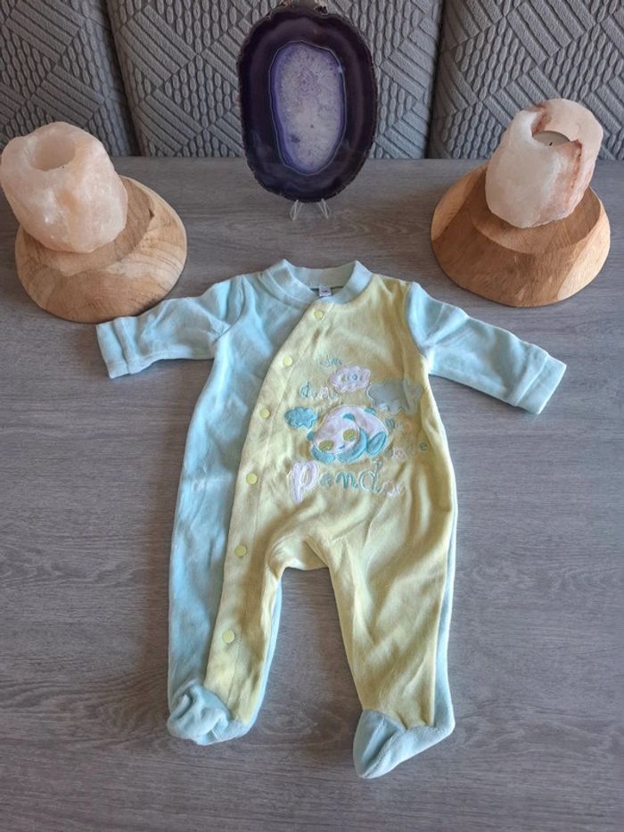 Pyjama velours 1 mois