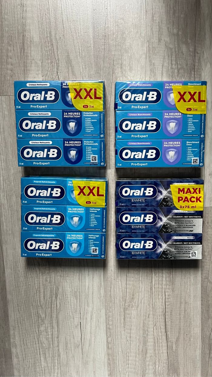 Dentifrice oral b