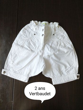 Sarouel blanc 2 ans Vertbaudet