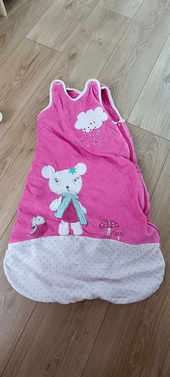 Gigoteuse rose hiver kitchoun 6-18 mois