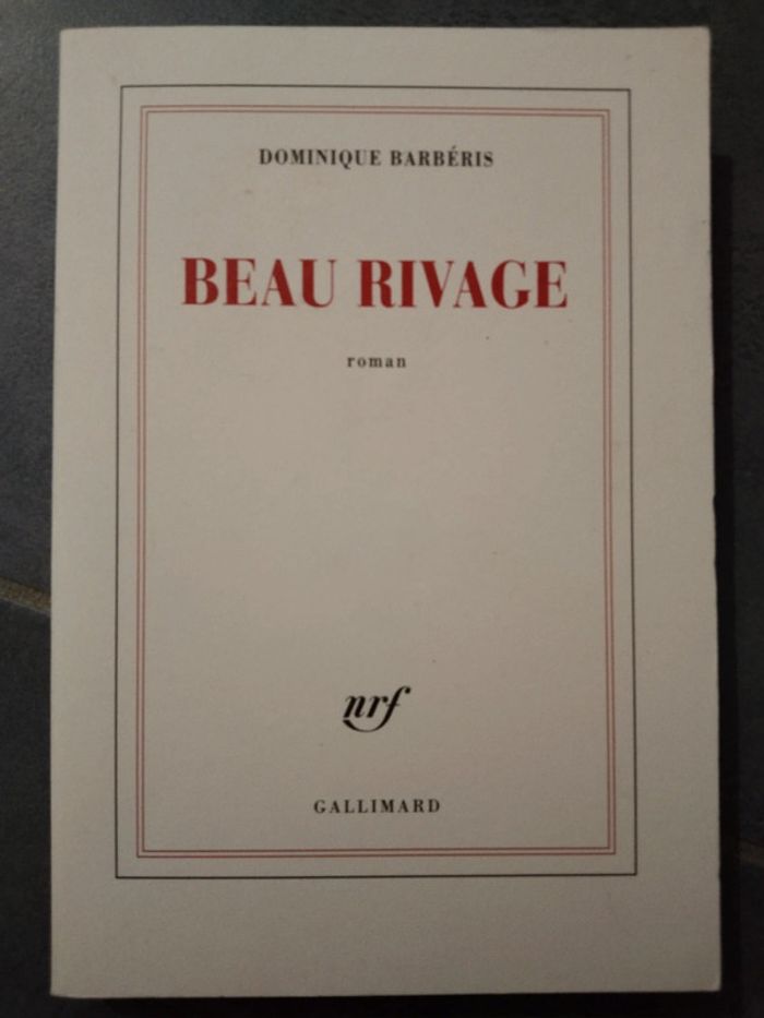 Livre de Dominique Barbéris