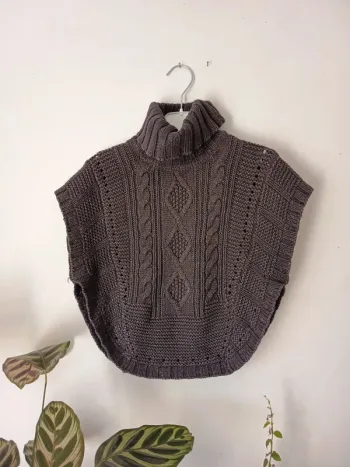 Poncho maille