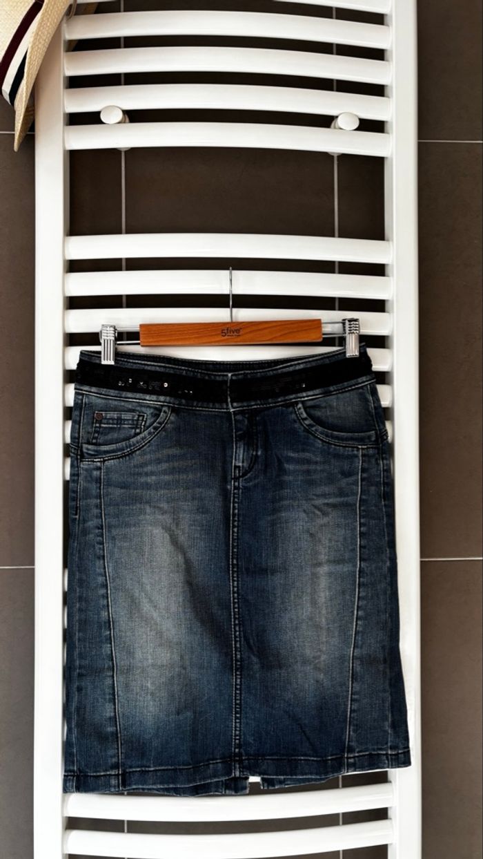 Jupe en jeans Esprit Taille 36 - photo numéro 1