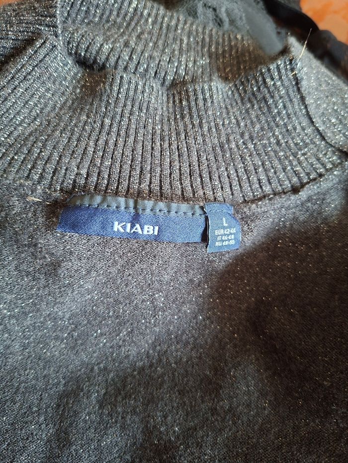 Robe pull noire paillettée taille 42 kiabi - photo numéro 5