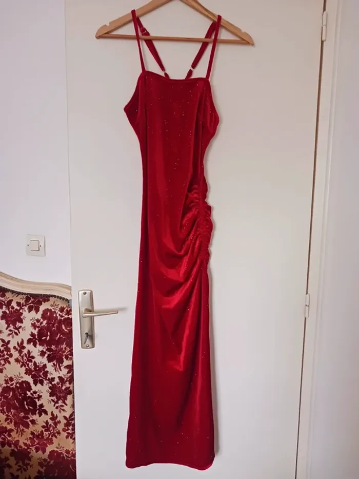 Robe longue velours