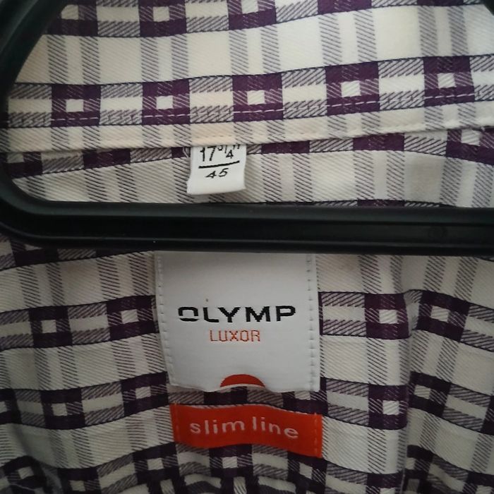 Chemise à carreaux bordeaux taille 45 - photo numéro 3