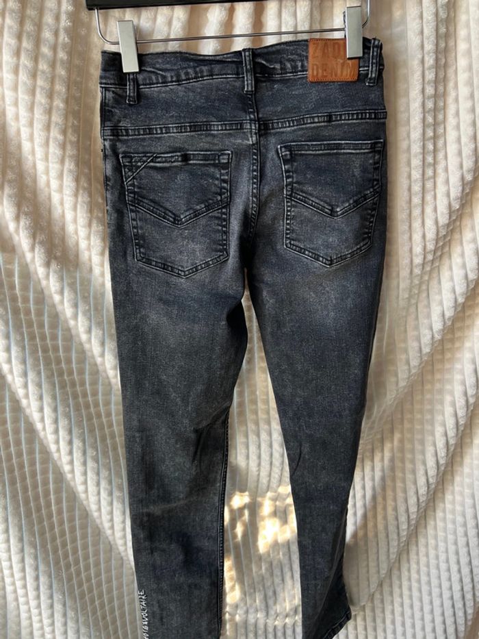 Pantalon jeans noir - photo numéro 4