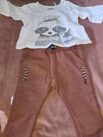 Ensemble   pantalon  /  Tee-shirt   3  mois  /59 cm