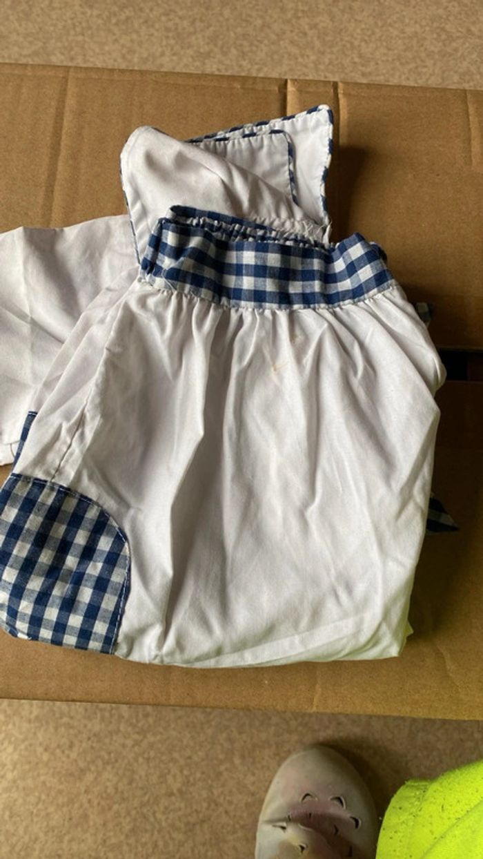 Combinaison bleu et blanc été marin - 3 mois - photo numéro 5