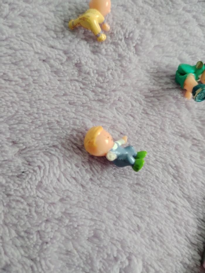 Polly Pocket vintage 1994 crèche boîte cœur jaune ruban rose - photo numéro 14