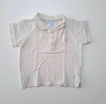 Polo blanc obaibi 12 mois
