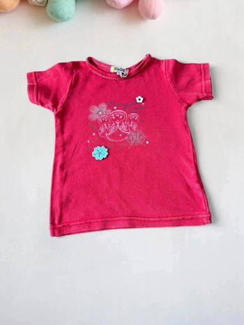 T-shirt rose 2/3 ans - Petit Béguin - Très bon état