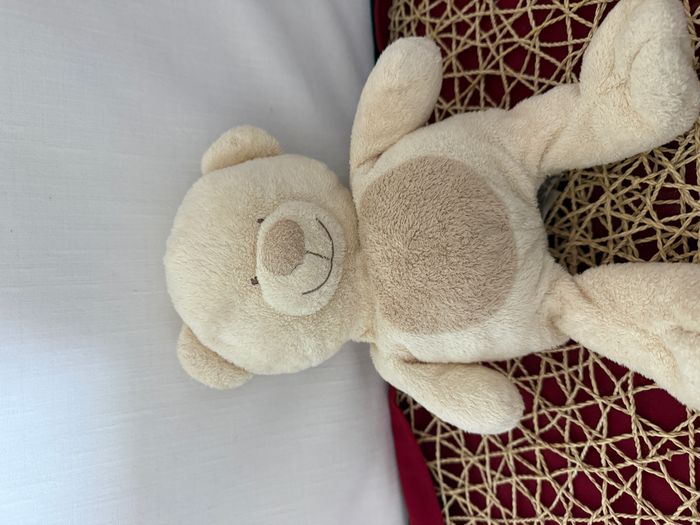 Doudou ours beige marron NICOTOY - photo numéro 3