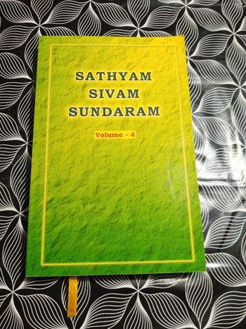 Livre en anglais Sathyam Sivam Sundaram volume 4