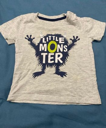 Tee-shirt  « little monster » 9 mois