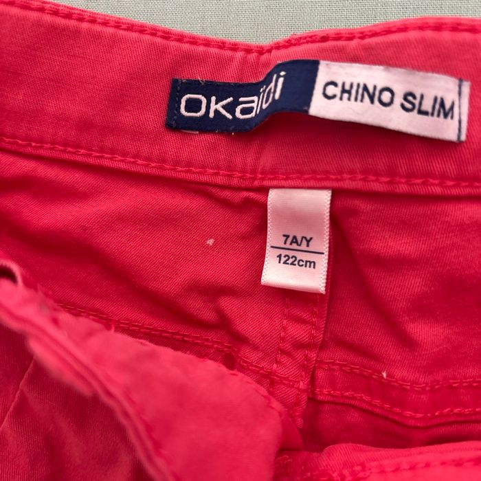 Vends pantalon chino slim okaidi 7 ans très bon état - photo numéro 3