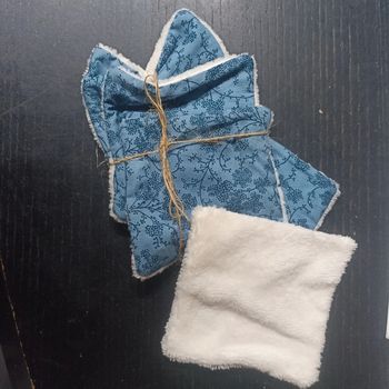 Lot 5 lingettes bleues