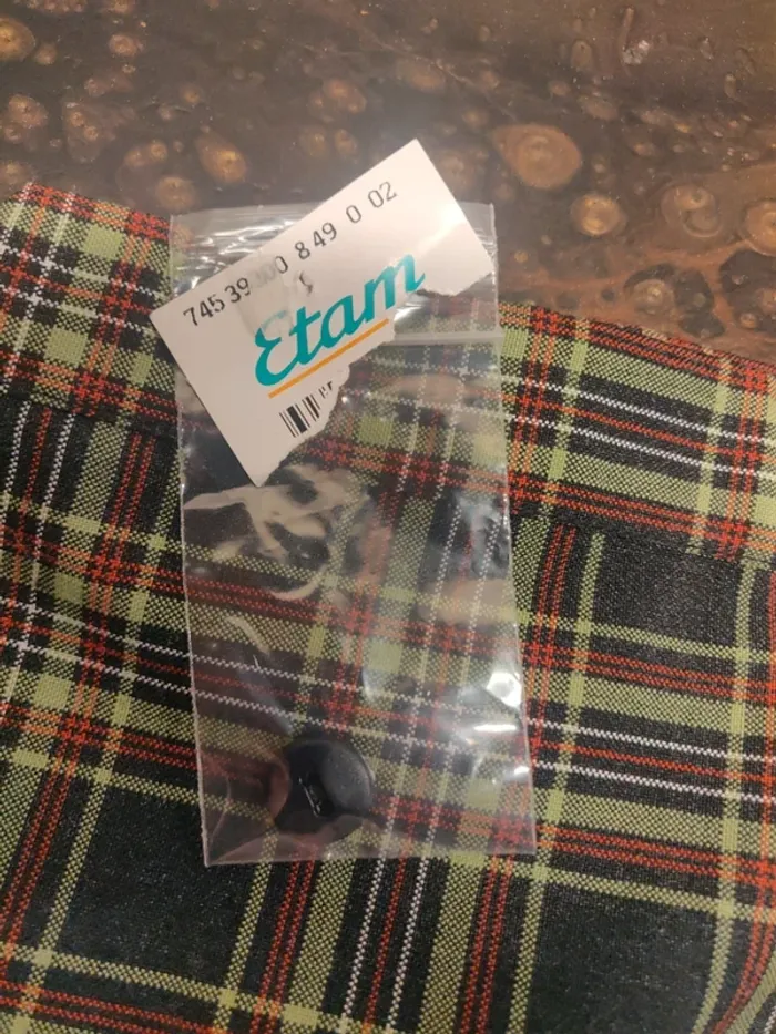Jupe écossaise Etam vintage neuve avec étiquette - photo numéro 3