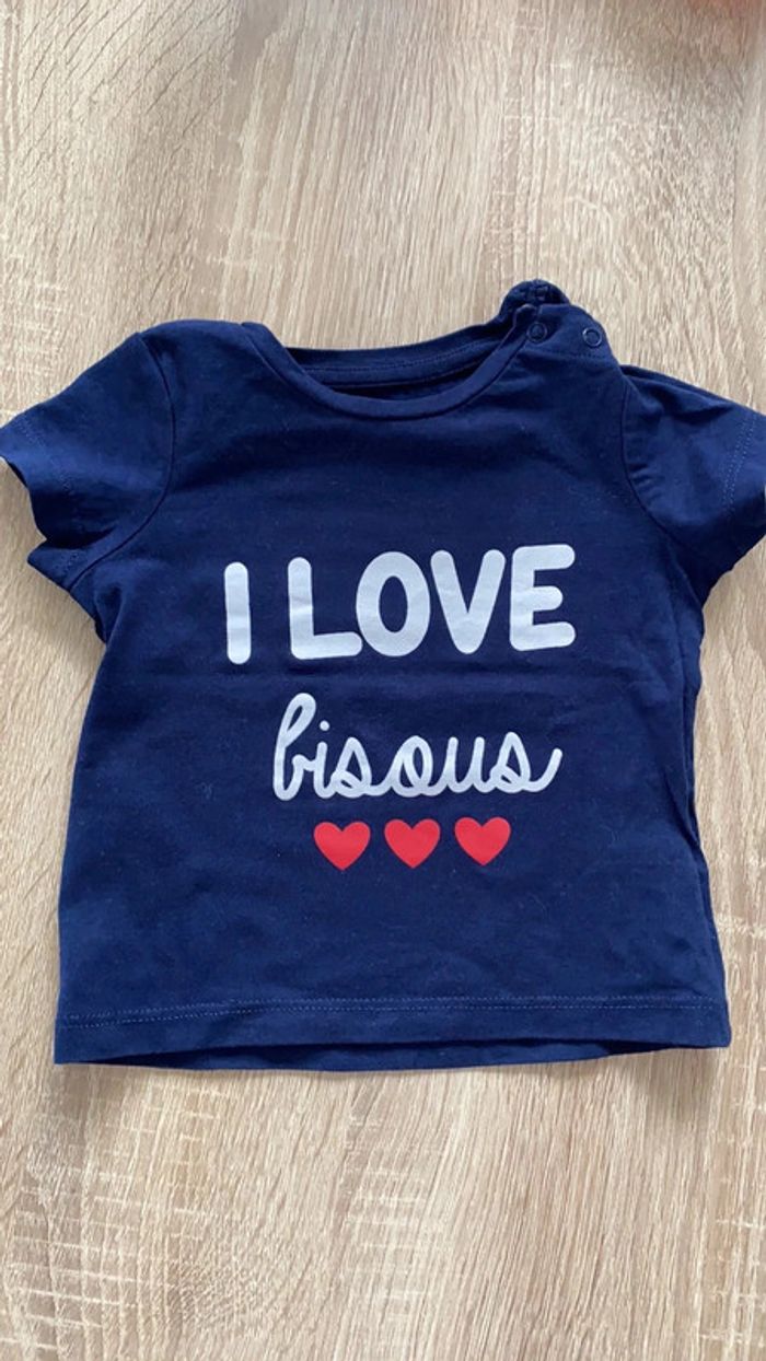 T-shirt manches courtes bleu marine