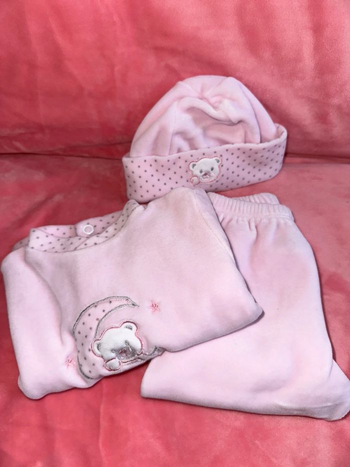 Pyjama velours 3 pièces - photo numéro 2