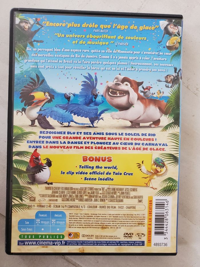 DVD Rio - photo numéro 3
