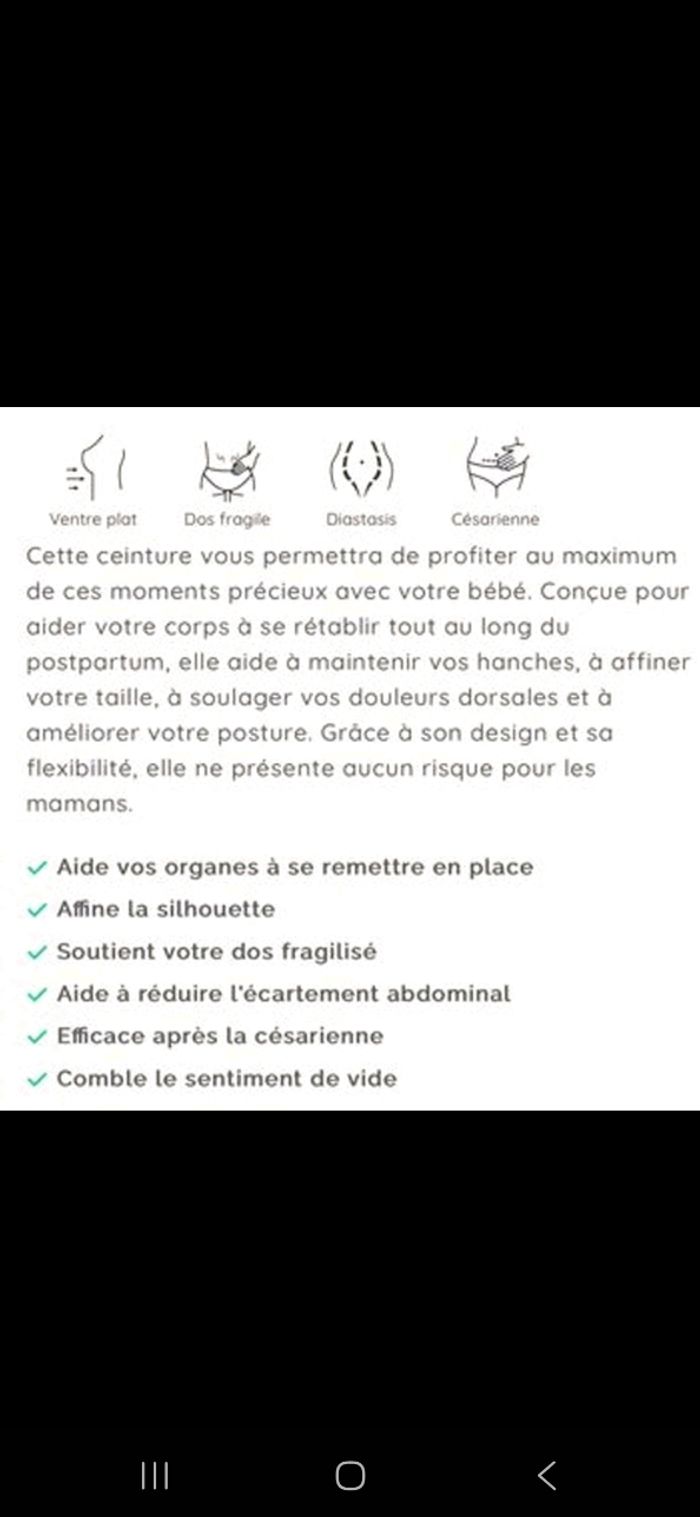 Ceinture sweet birth post accouchement XL - photo numéro 3