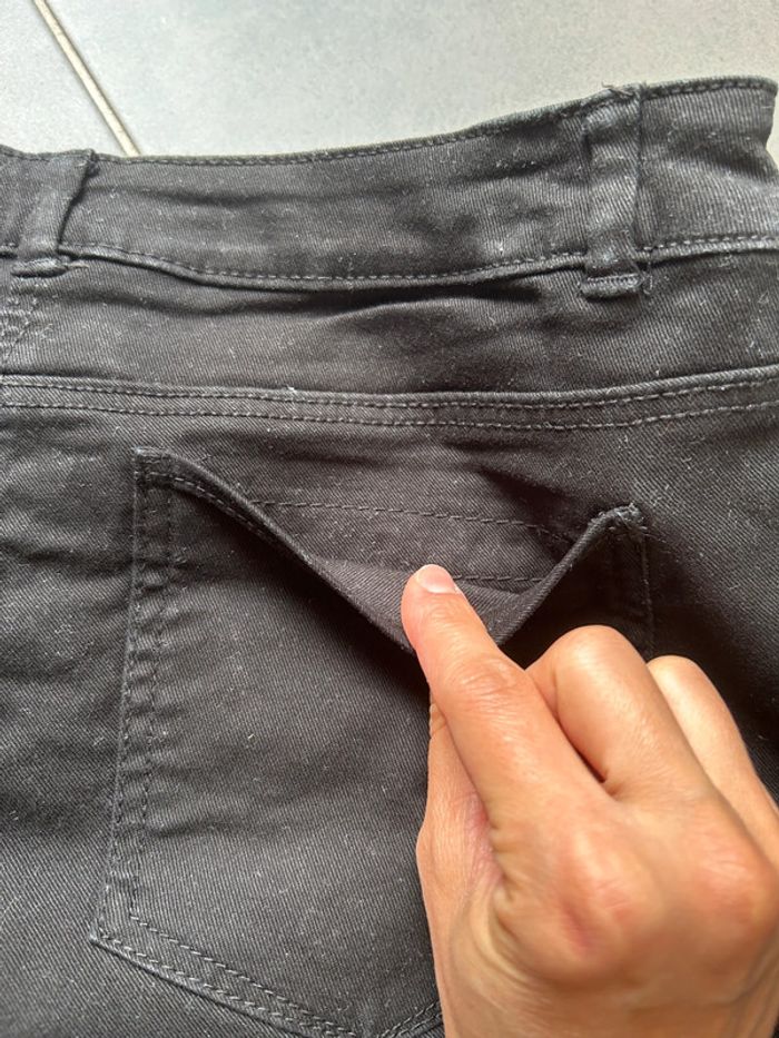 Short en jeans fin noir femme taille 38 H&M - photo numéro 10