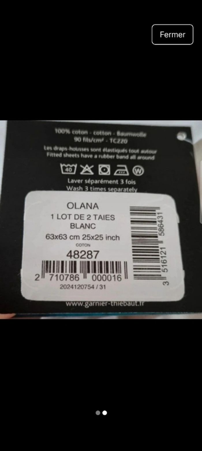 Taie doreiller - photo numéro 2