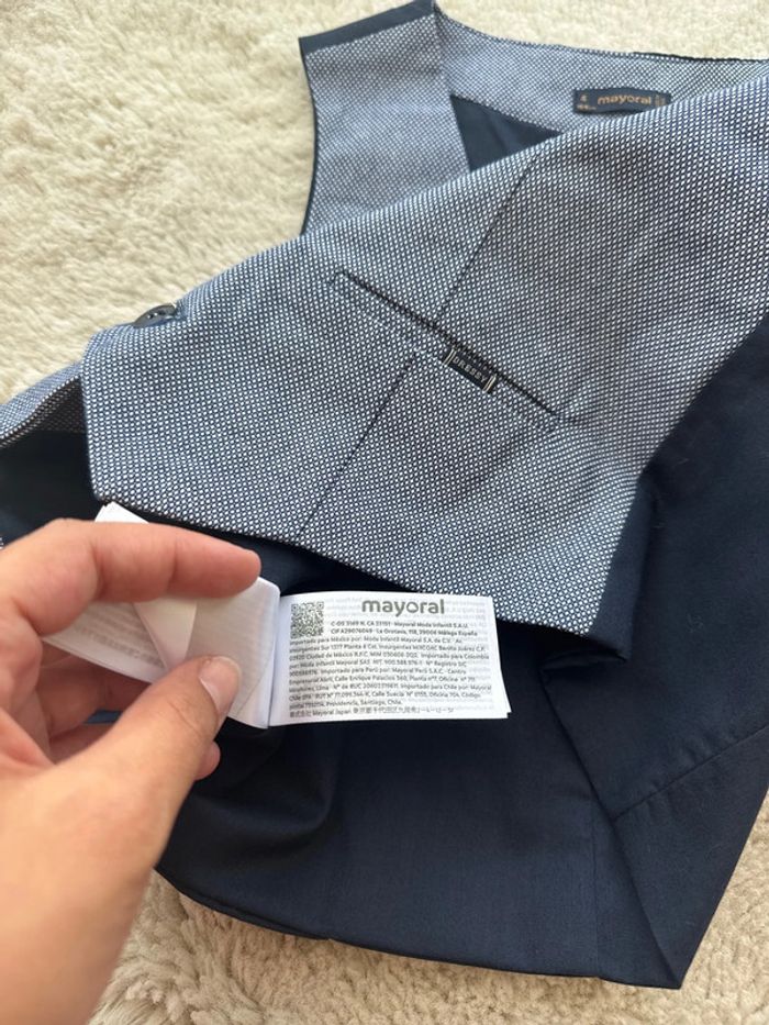 🤵🏼Veste de costume garçon taille 4 - 104 cm neuf sans étiquette Mayoral - photo numéro 8
