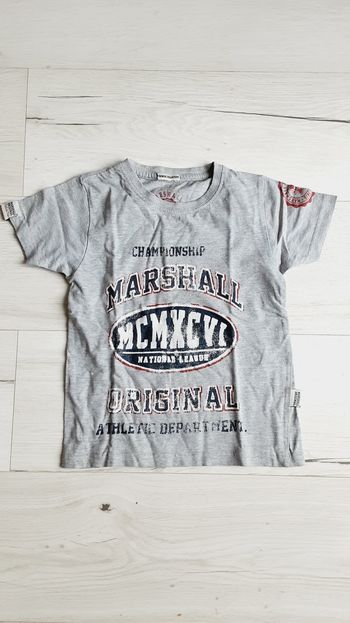 Vêtement garçon tee-shirt manches courtes gris French collection  gris 6 ans