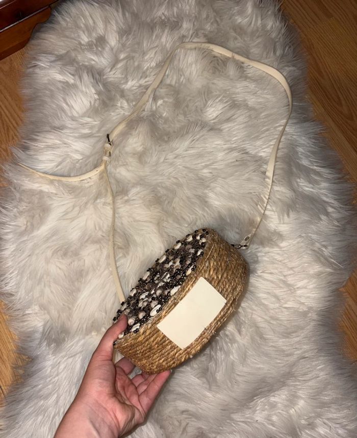 Sac en osier et coquillages Zara - photo numéro 5