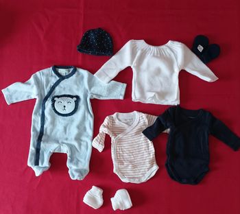 lot vetements naissance
