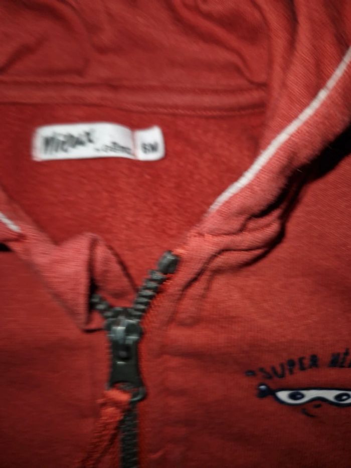 Sweat capuche bébé 6 mois gemo - photo numéro 2