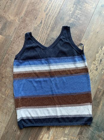 Débardeur rayé brillant